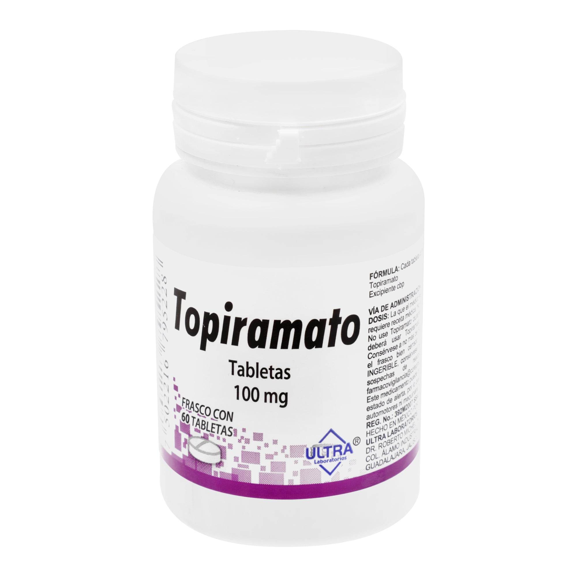 Topiramato 100Mg Con 60 Ultra Tabletas 7502216795228