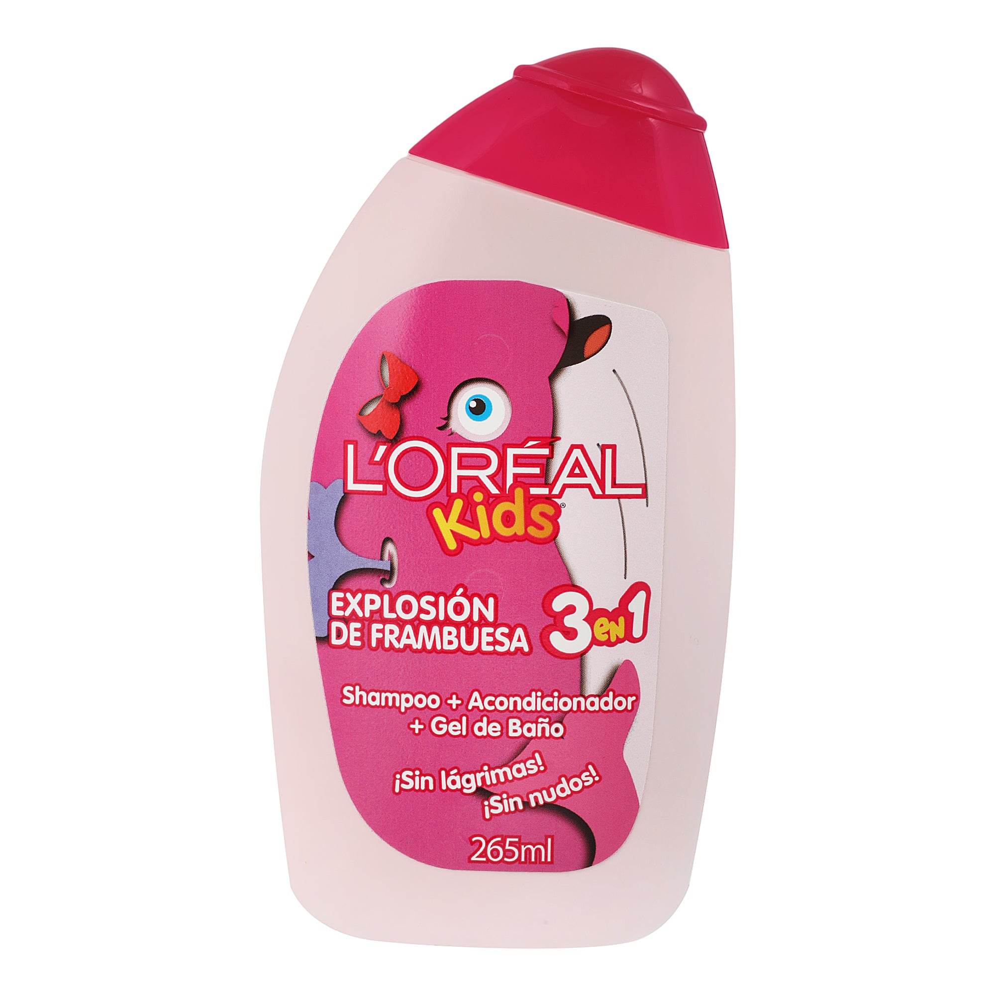 Shampoo Loréal Kids 3 En 1 Explosión Frambuesa 265Ml 7506078941755