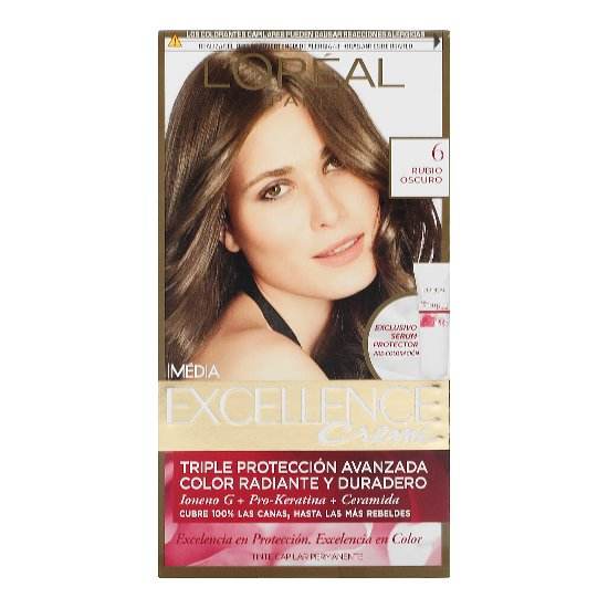 Tinte Loreal Excellence Rubio Oscuro N6 7501027275127