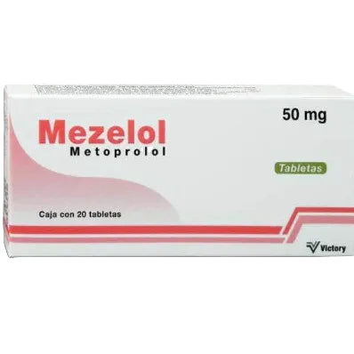 Mezelol 50Mg Con 20 Tabletas (Metoprolol) 656599040882