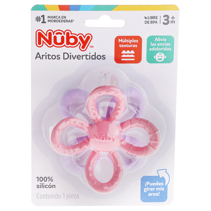 Mordedera Nuby Aritos Divertidos 3M 48526069507