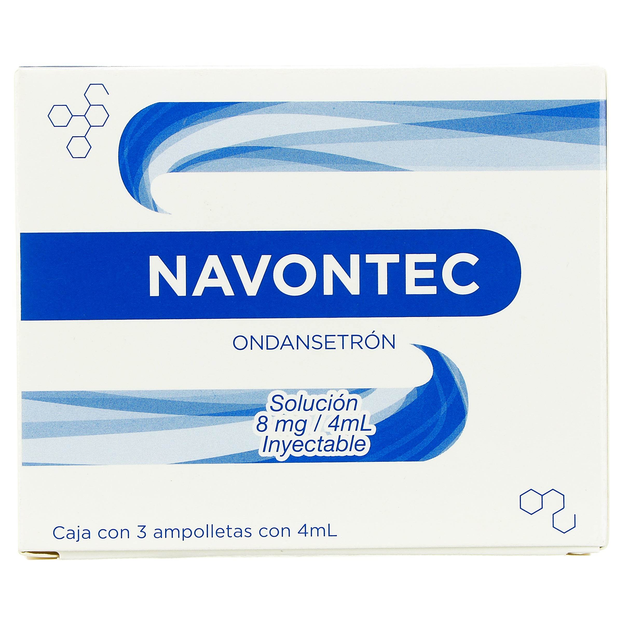 Navontec 8Mg/4Ml Con 3 Ampulas (Ondansetron) 7506022315038
