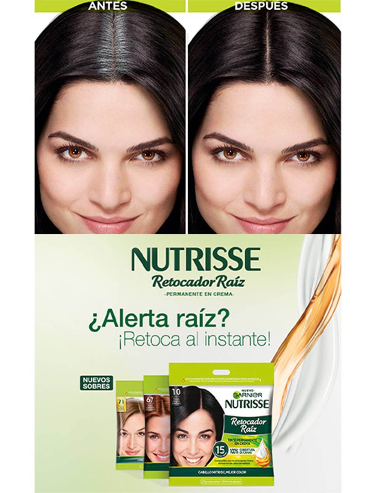 Nutrisse Retocador Raiz Tinte Negr-10 Sobre 8901526566013
