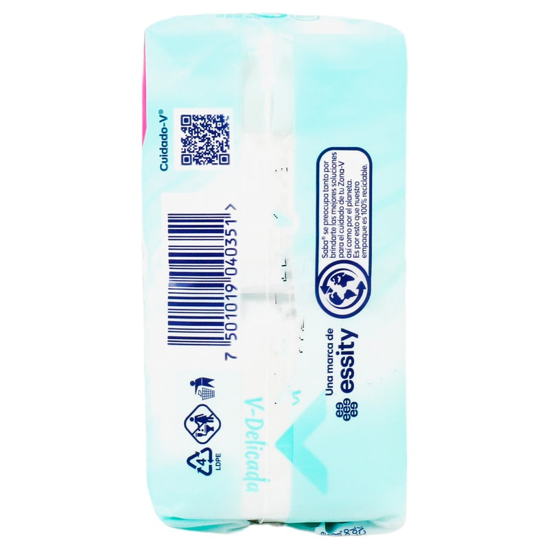 Panty Protectores Saba Sensiti-V Largo Con 40 7501019040351