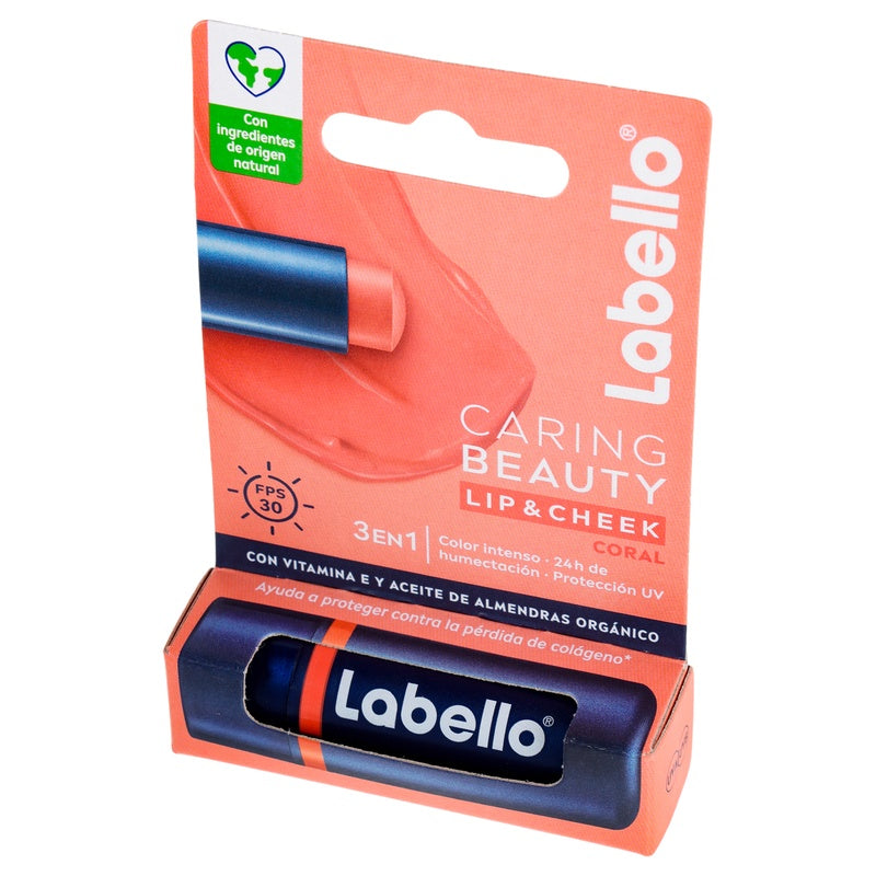 Pomada Labial Labello Caring Beauty Coral 4.8 G 4006000094670