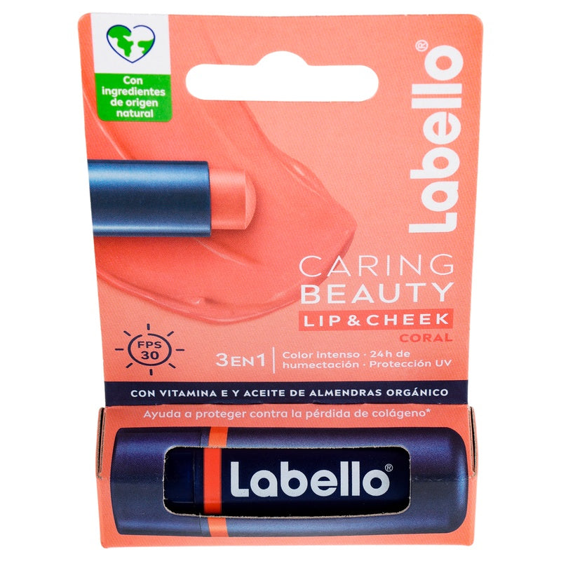 Pomada Labial Labello Caring Beauty Coral 4.8 G 4006000094670