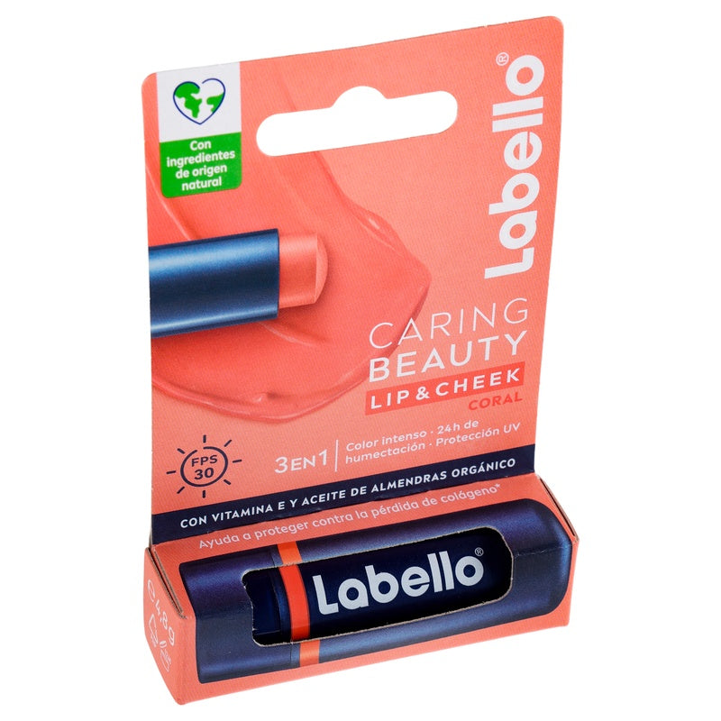 Pomada Labial Labello Caring Beauty Coral 4.8 G 4006000094670