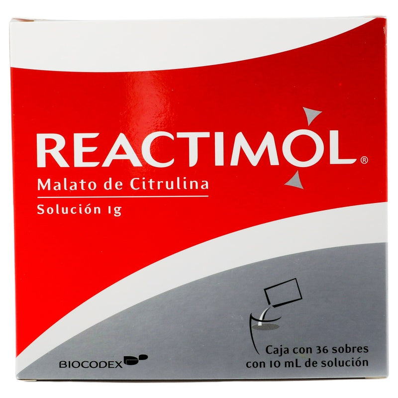 Reactimol 1 G Solucion Con 36 Sobres 7502267780075