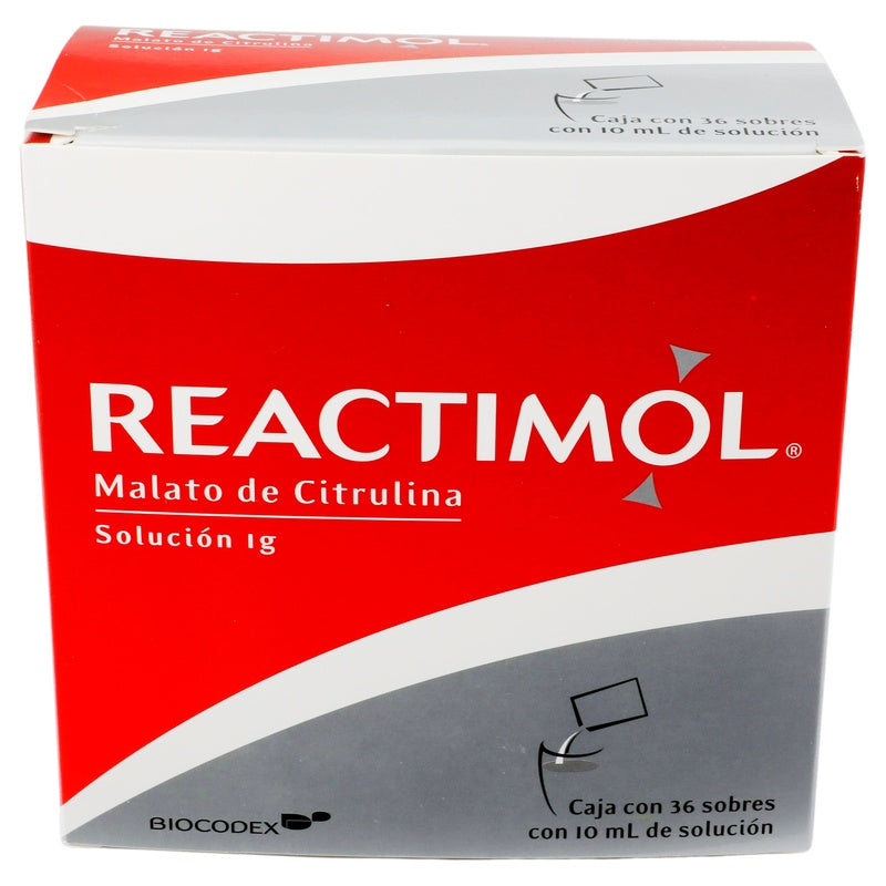 Reactimol 1 G Solucion Con 36 Sobres 7502267780075
