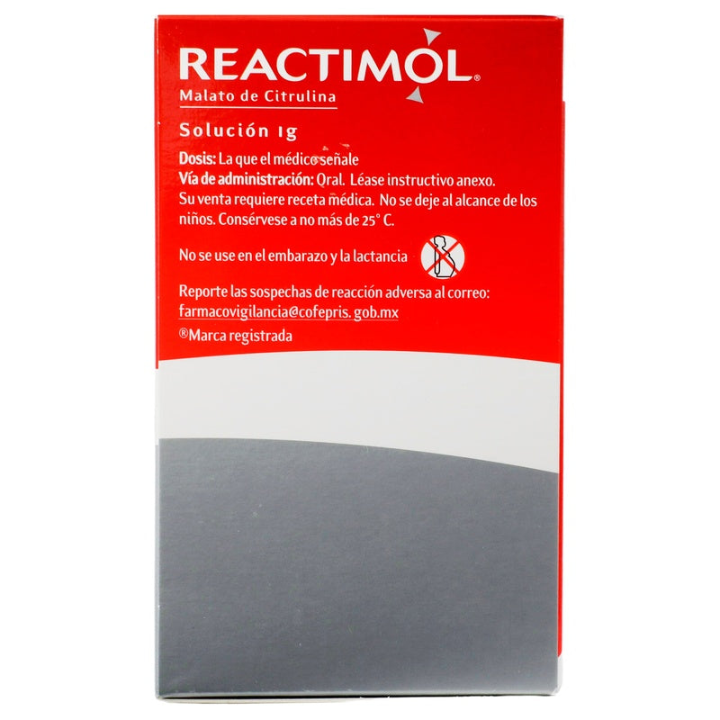 Reactimol 1 G Solucion Con 36 Sobres 7502267780075
