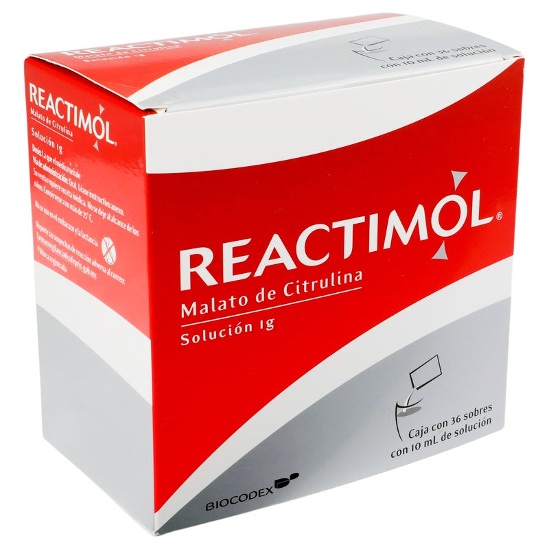 Reactimol 1 G Solucion Con 36 Sobres 7502267780075