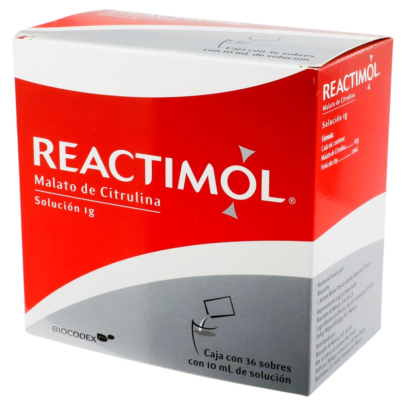 Reactimol 1 G Solucion Con 36 Sobres 7502267780075