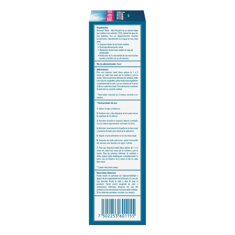 Rinomar Bebé 50 Ml Nasal Solución 7502253601155