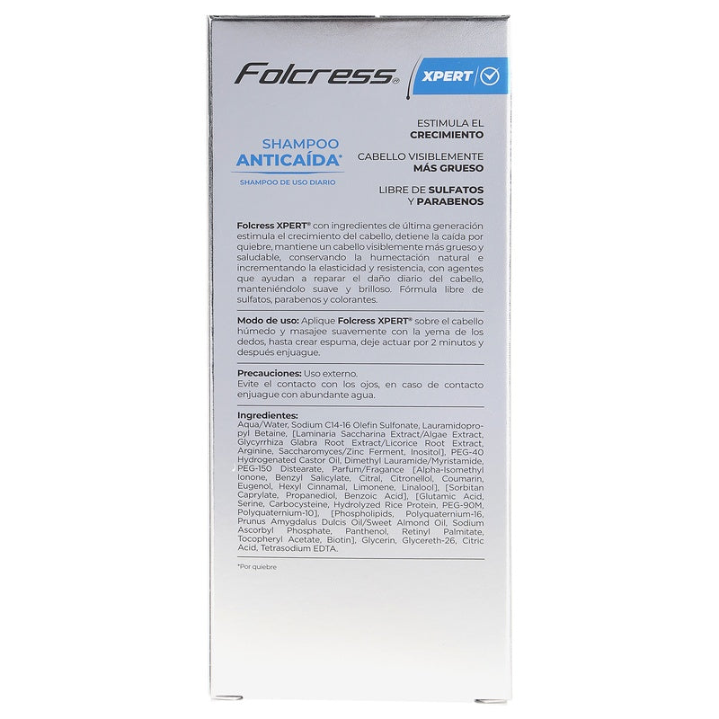 Shampoo Folcress Xpert Anticaida 250 Ml 7501022112212