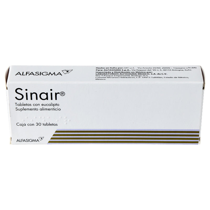 Sinair 22.78 Mg Con 30 Tabletas Suplemento Alimenticio 8020030000155