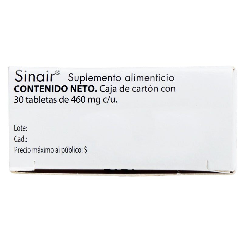 Sinair 22.78 Mg Con 30 Tabletas Suplemento Alimenticio 8020030000155 9