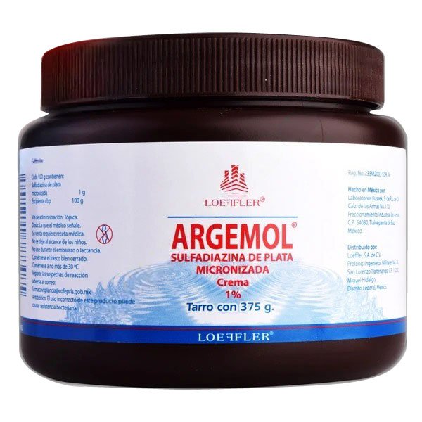 Sulfadiazina De Plata Micronizada 1 G 375 Mg 7502211788485