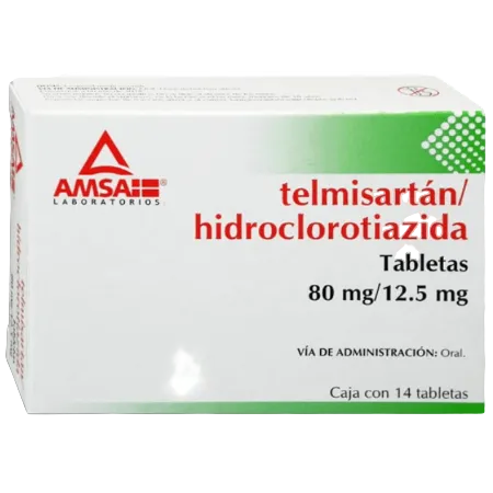 Telmisartí¡n/Hidroclorotiazida Tabletas 80Mg/12.5Mg Con 14 7501349029729