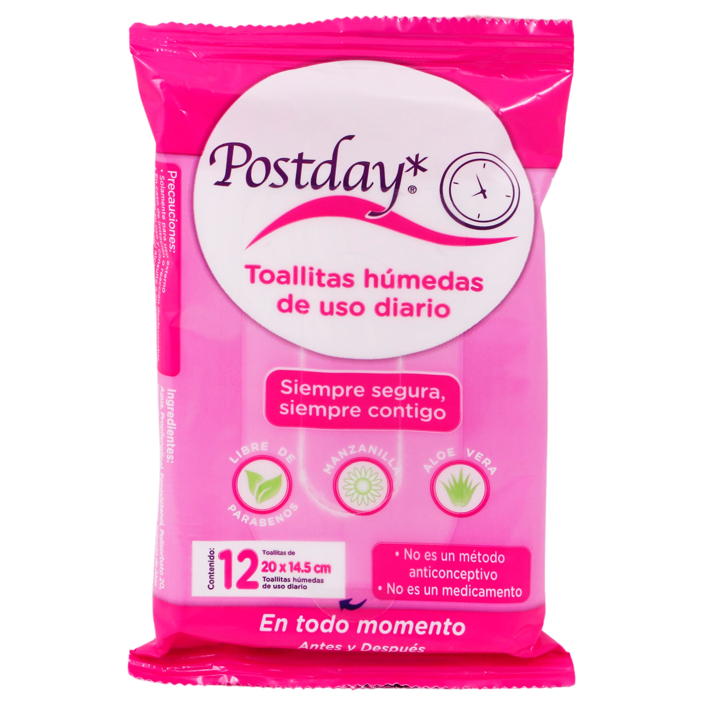 Toallitas Húmedas Intima Postdaysbc / 12 7501249601926