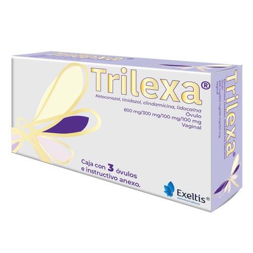 Trilexa 800 Mg/300Mg/100Mg/100Mg Caja Con 3 Óvulos 7502235760641