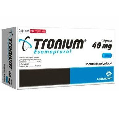 Tronium 40Mg Con 28 Capsulas (Esomeprazol) 7501299310960