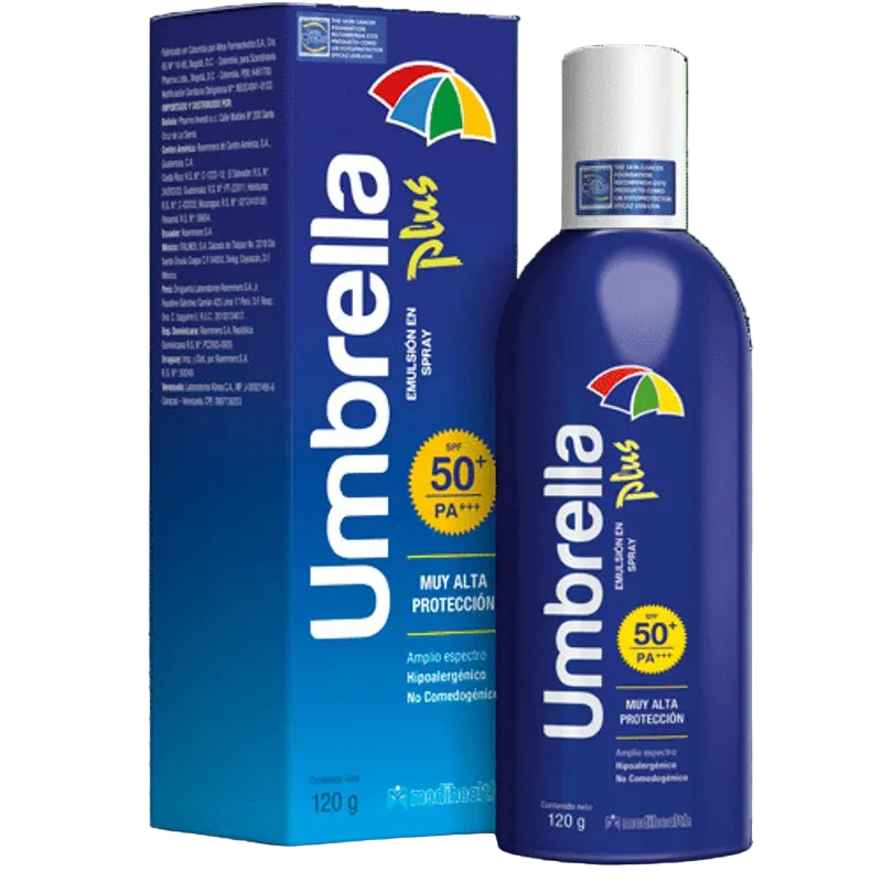 Umbrella Plus Fps 50+ 120 Gr Spray TópicaUmbrella Plus Fps 50+ 120 Gr Spray Tópica 7703281001447