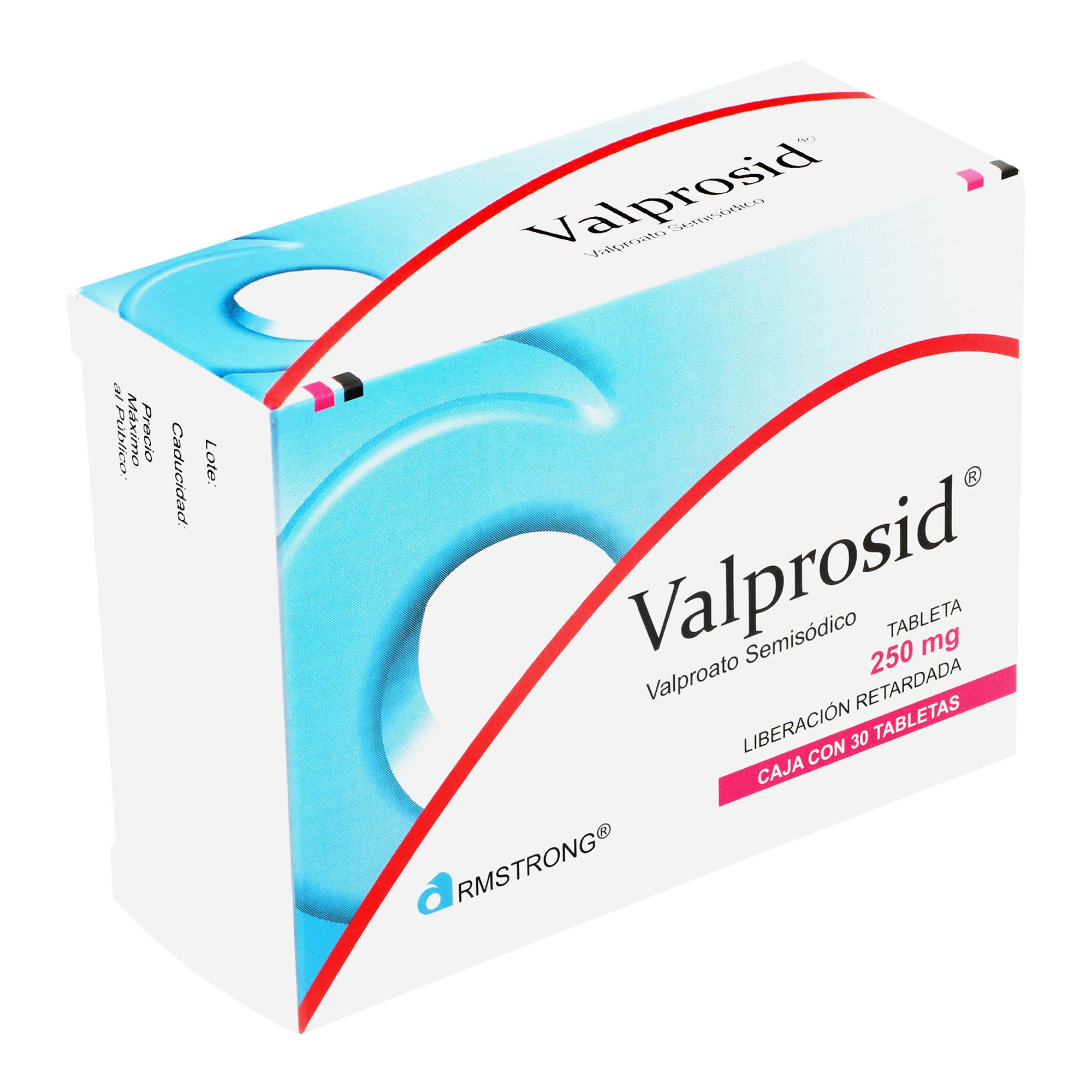 Valprosid 250 Mg Con 30 Tabletas Liberación Retardada 7501089801449 perfil 2