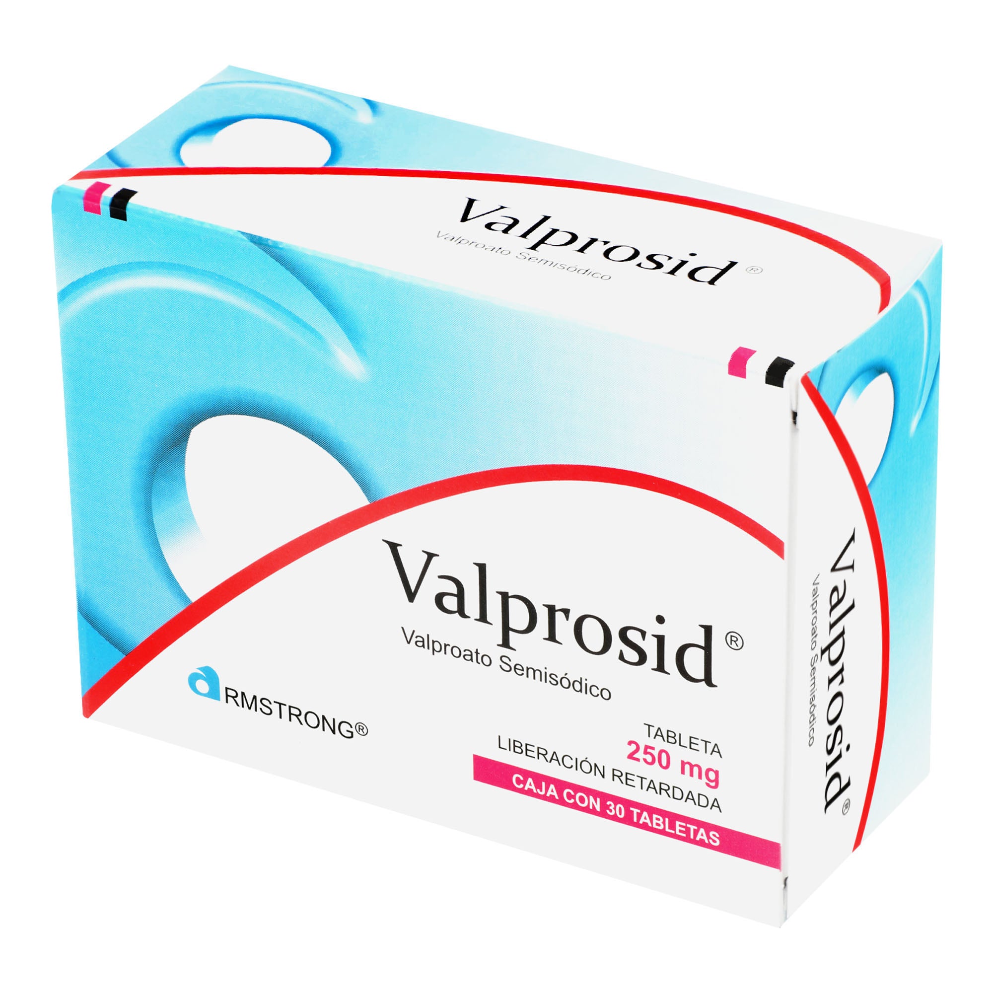 Valprosid 250 Mg Con 30 Tabletas Liberación Retardada 7501089801449 perfil 3