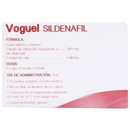 Voguel (Sildenafil) 100 Mg Con 1 Tableta 7502009744914
