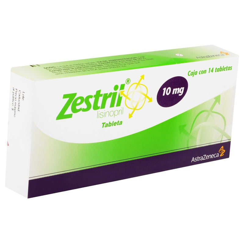 Zestril 10 Mg Con 14 Tabletas 5000456032056