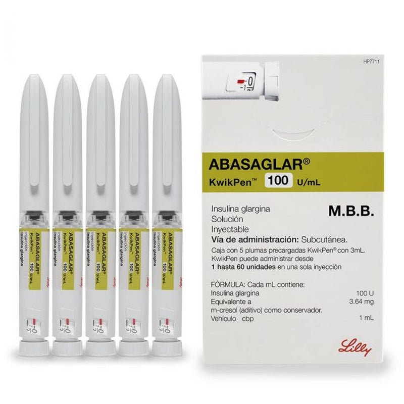 Abasaglar 100U / Ml Kwikpen 3 Ml 5 Solución Inyectable