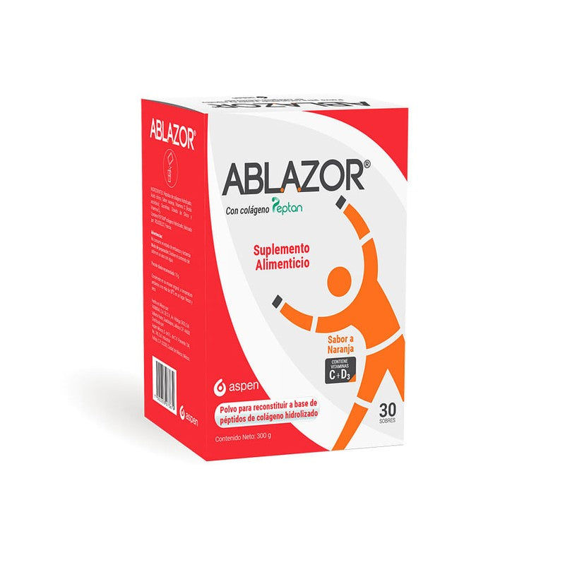 Ablazor 300 Gr Naranja 30 Sobres Suplemento Alimenticio 7502253073679 2