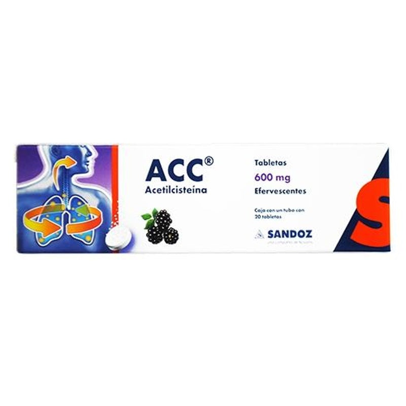 Acc 600 Mg Con 20 Tabletas Efervecente