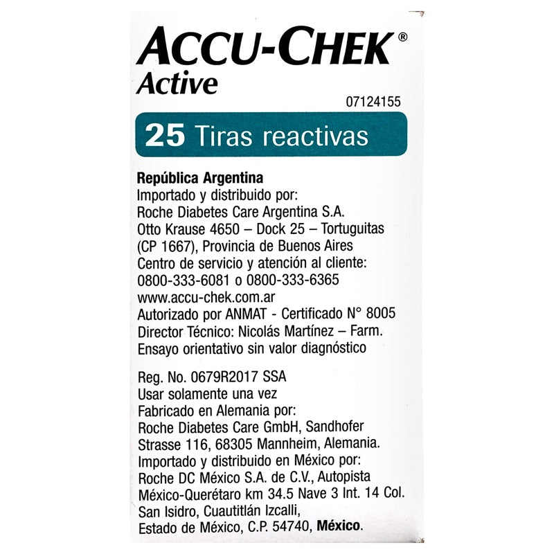 Accu-Chek Active Glucose 25 Tiras Reactivas