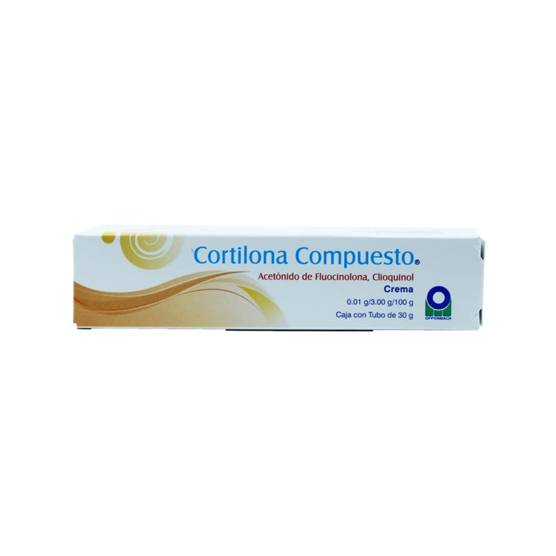 Acetonido De Fluocinolona / Clioquinol 0.01 / 3 Gr / 100 Gr 30 Gr Crema Tópica Cortilina Compuesta