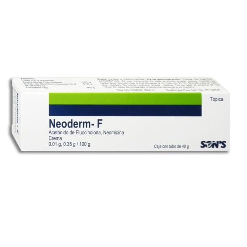 Acetonido Fluocinolona / Neomicina 0.01 / 0.35 Gr / 100 Gr 40 Gr Crema Tópica Neoderm F