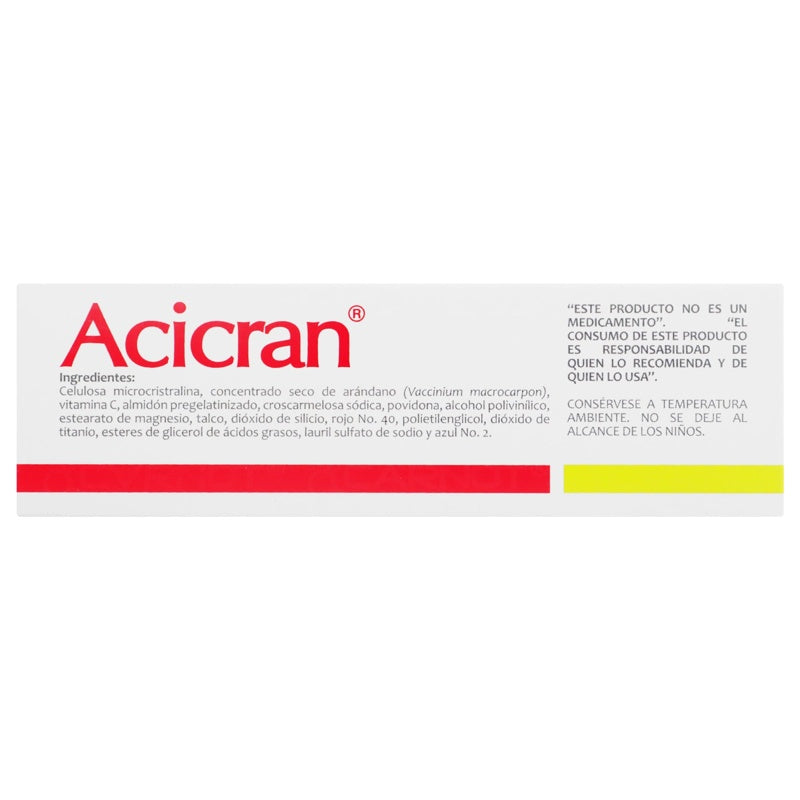 Acicran 828 Mg Con 30 Tabletas Suplemento Alimenticio