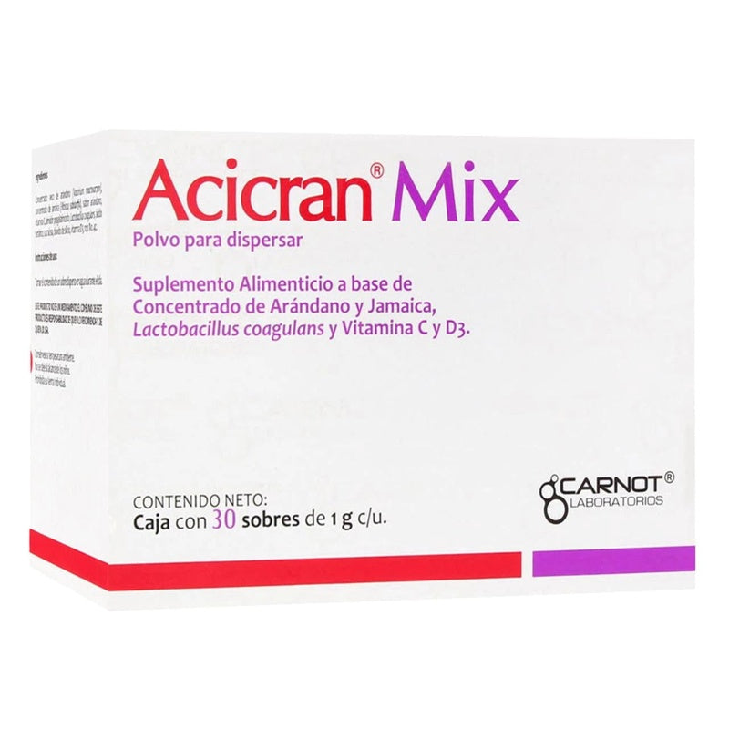 Acicran Mix 1 Gr 30 Sobres Suplemento Alimenticio