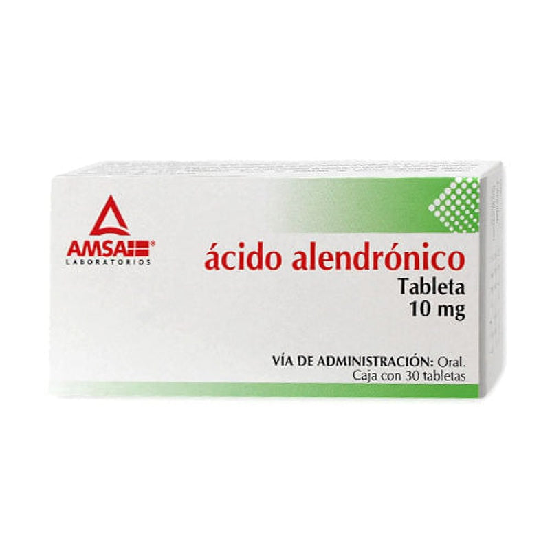 Acido Alendronico 10 Mg Con 30 Tabletas Amsa