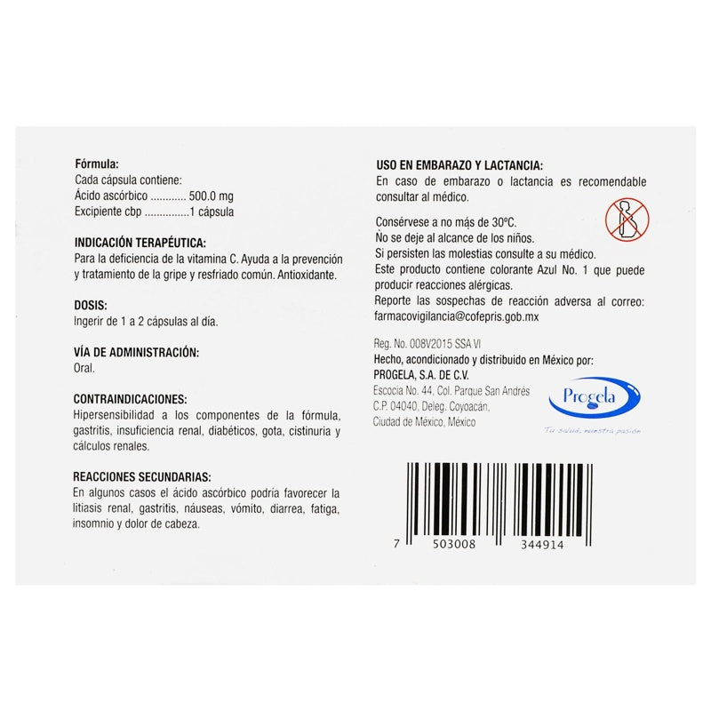 Acido Ascorbico 10 Capsulas Rdp 7503008344914 perfil 6