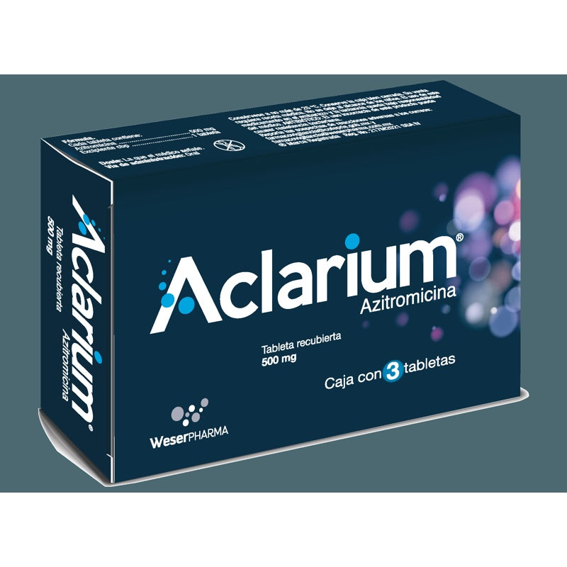 Aclarium 500 Mg Con 3 Tabletas