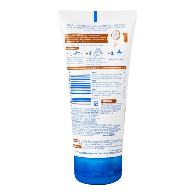 Acondicionador Head & Shoulders Hidrata Aceite Coco 150 Ml perfil 4
