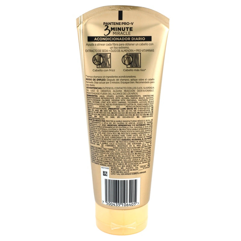 Acondicionador Pantene 3 Minute Liso Ext 170 Ml perfil 11