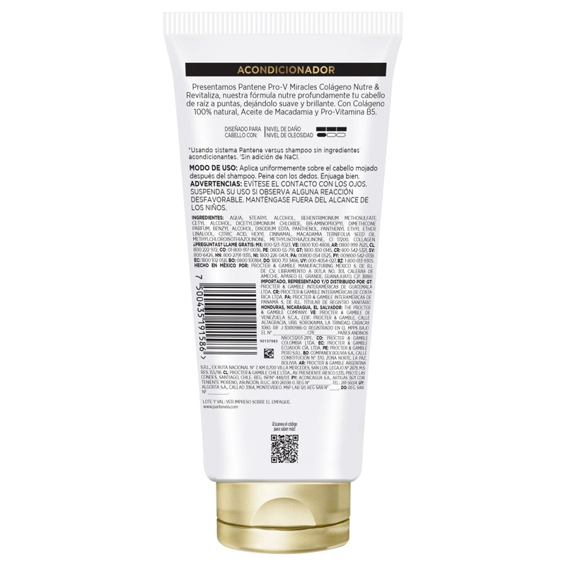 Acondicionador Pantene Colageno Nut-Rev 250 Ml 7500435191586 perfil 2