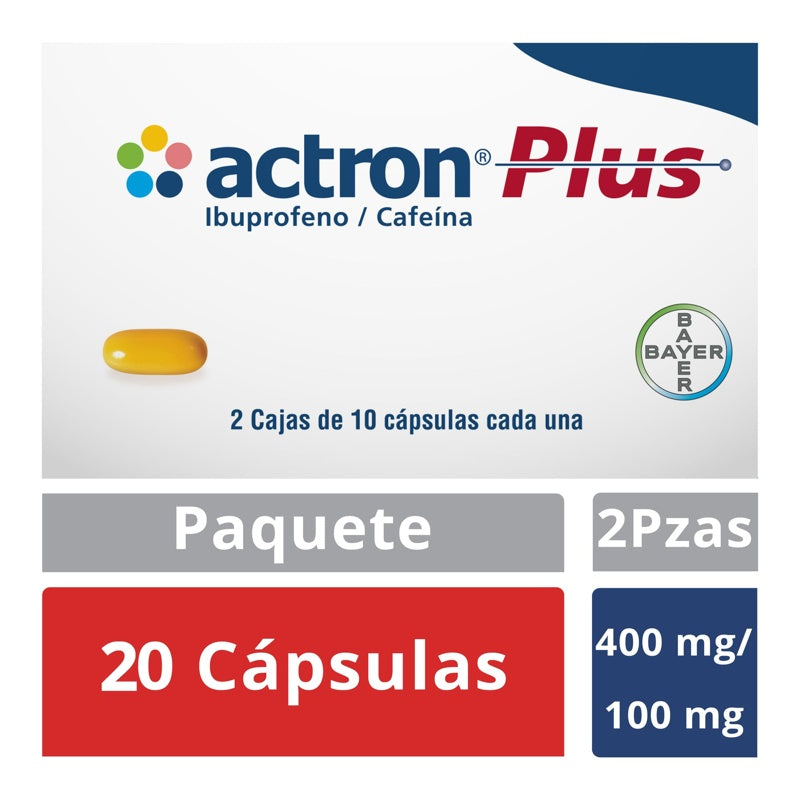 Actron Plus 400 / 100 Mg Con 10 2X1 Capsulas