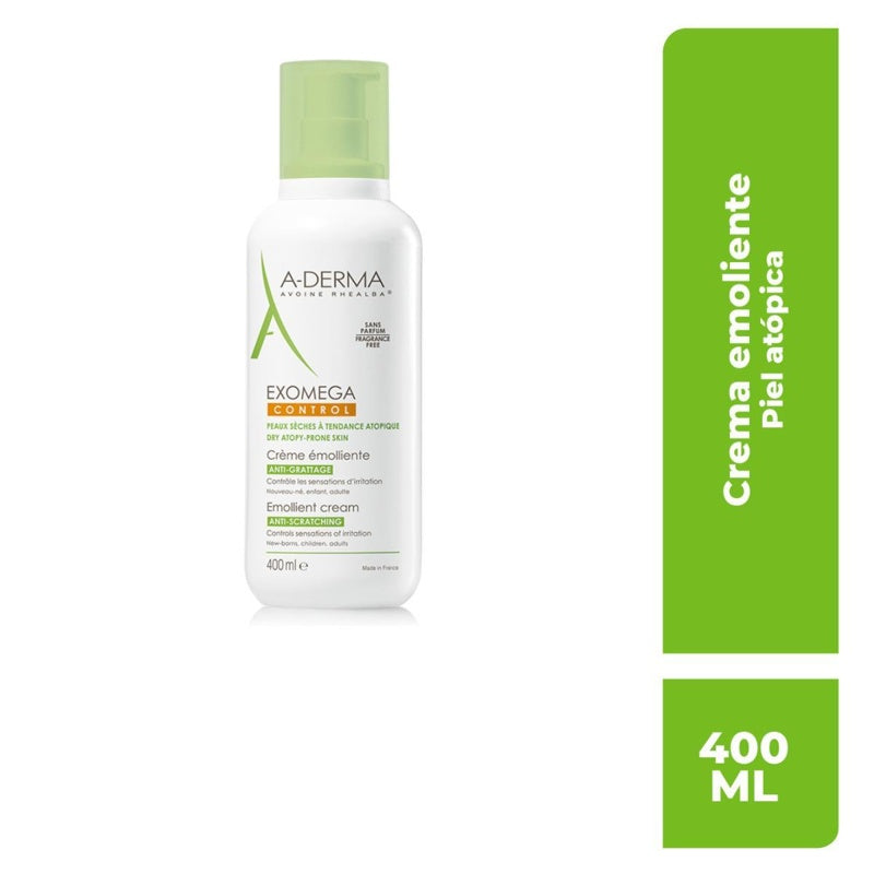 Aderma Exomega Control Facial Y Corporal 400 Ml Loción Crema