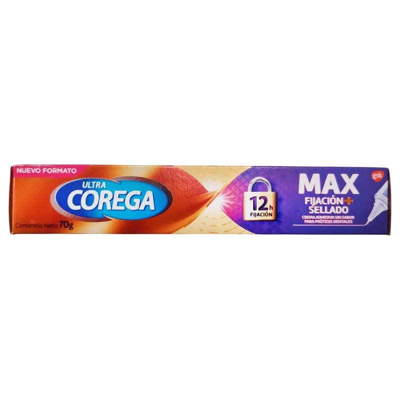 Adhesivo Corega Ultra Max Fijacion Sellado 70 Gr 7501065084071