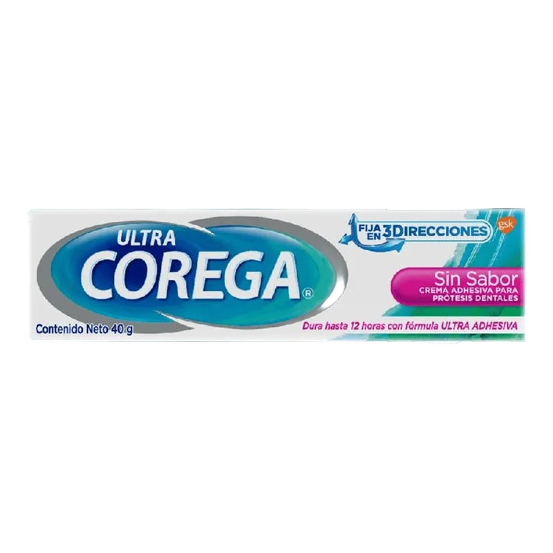 Adhesivo Corega Ultra Sin Sabor 40 G 7896009490651