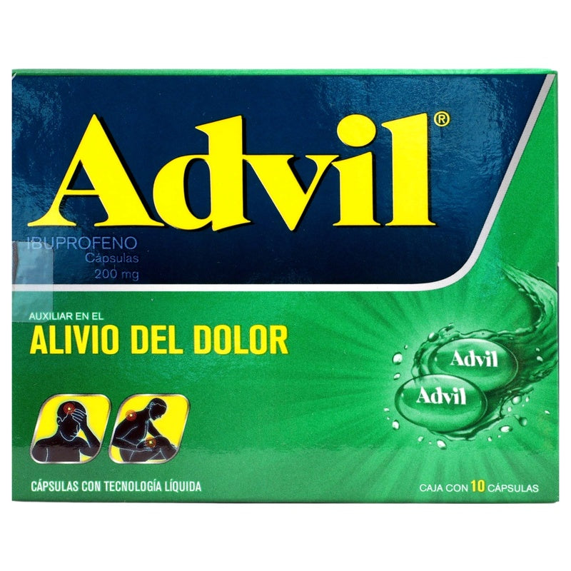 Advil Fast Gel 200 Mg Con 10 Capsulas