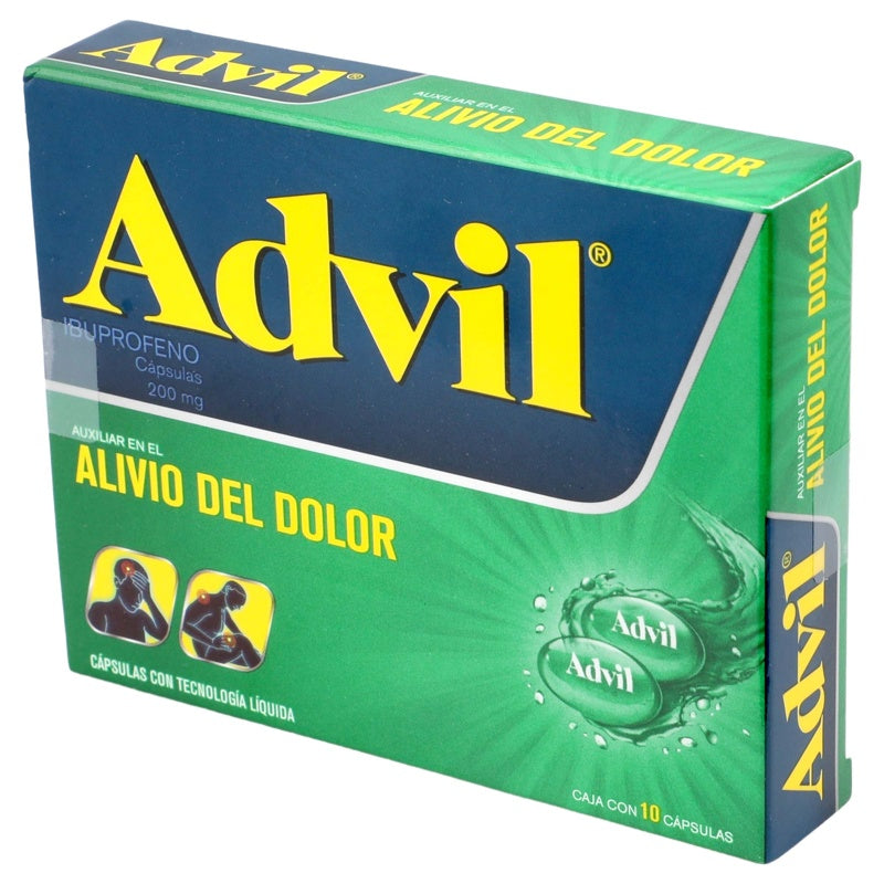 Advil Fast Gel 200 Mg Con 10 Capsulas
